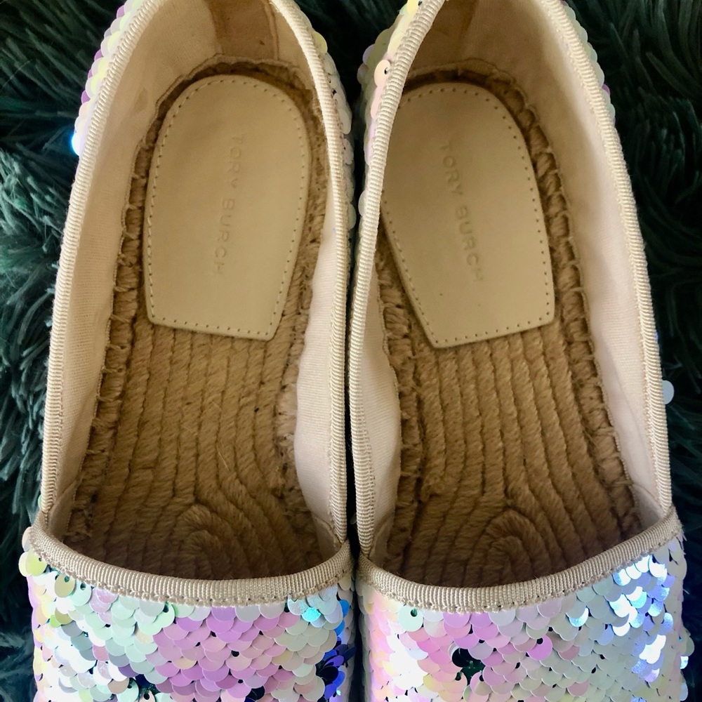 Tory Burch Sequins Espadrilles 🧜‍♀️ opal seagreen - Picture 9 of 13